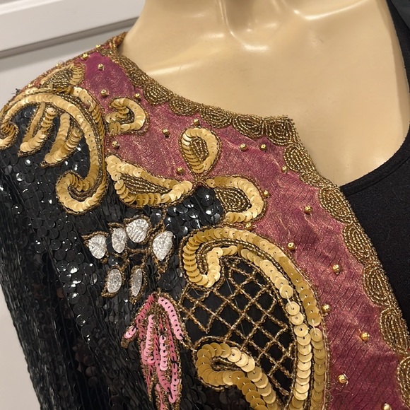 ROYAL FEELINGS FANCY SEQUENCED JACKET SIZE L - Picture 8 of 10